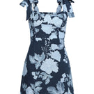Midnight blue mini dress by Summer Away featuring a stylish, fitted design perfect for casual or evening wear.