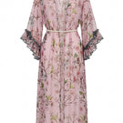 Nur Karaata mango mojito beach dress cover-up featuring lightweight fabric and tropical print, perfect for beach or poolside wear.