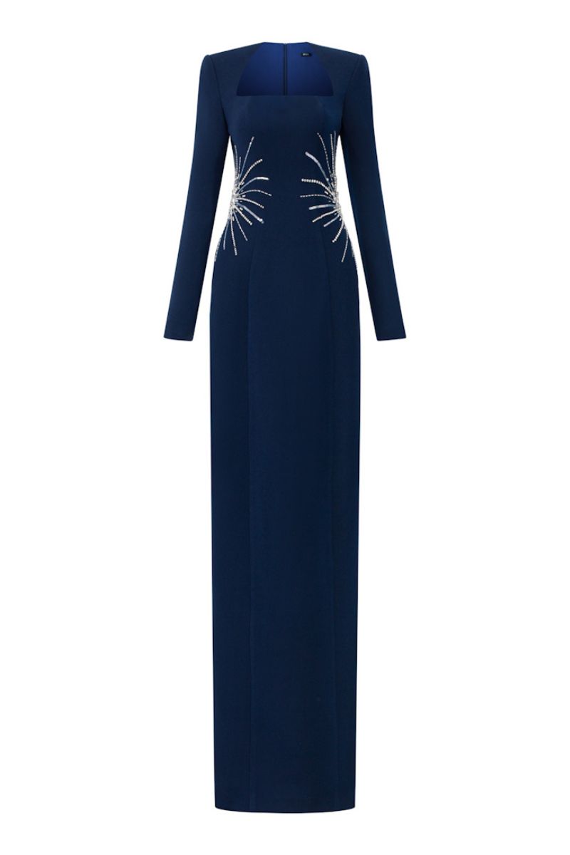 IRENE CREPE BODYCON MAXI DRESS - CULT MIA