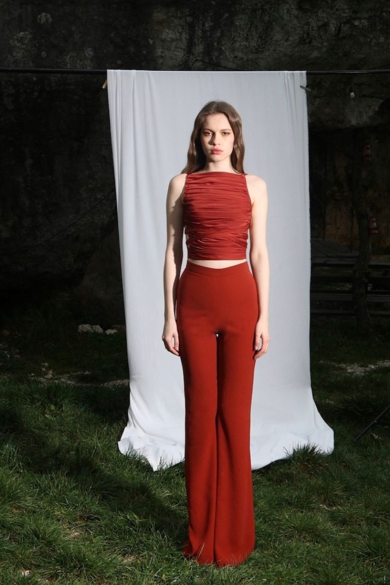 GILA TROUSERS IN COPPER - CULT MIA