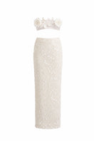 White Plan Ashton Co-ords set featuring a stylish matching top and pants, casual and comfortable for everyday wear.