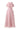 PINK LAYERED COLD SHOULDER SLEEVED ORGANZA MIDI DRESS