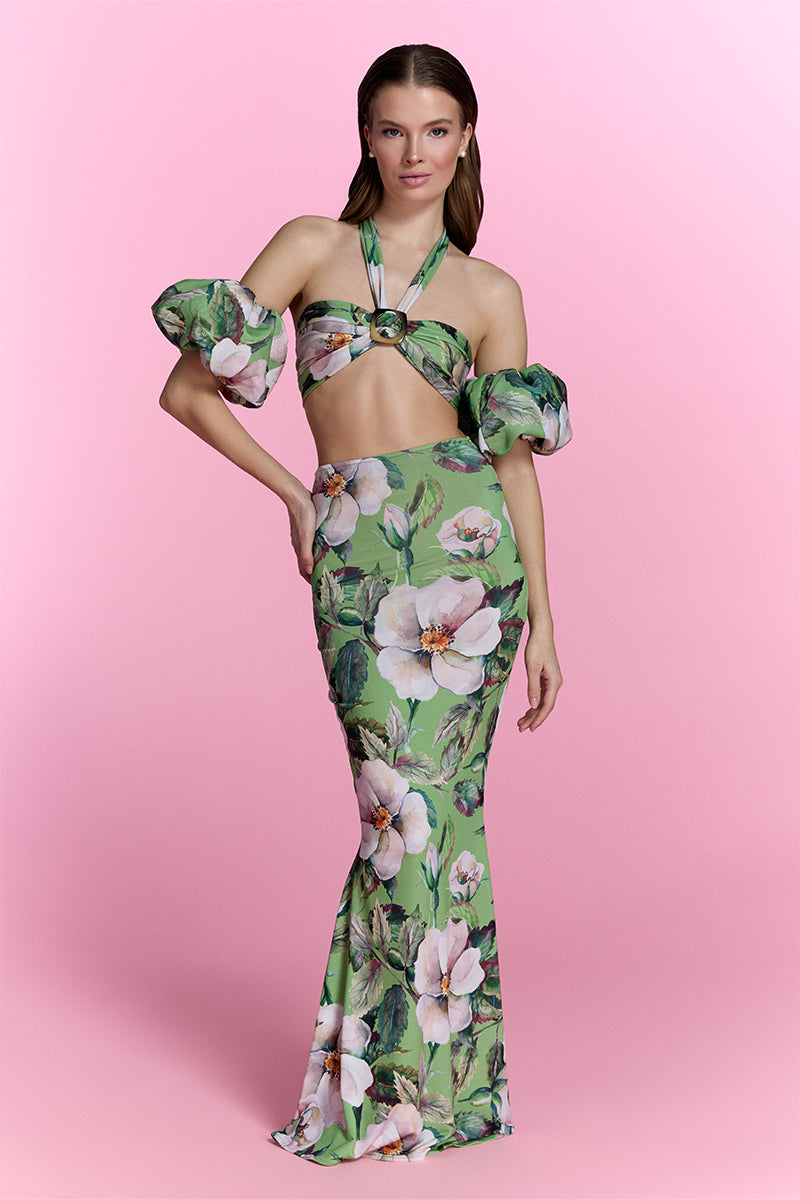 Nur Karaata Oceanette Set co-ord with matching top and pants in a stylish, modern design, perfect for casual wear.
