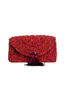Catarina Mina Horizonte shoulder bag in vibrant grape orange with adjustable strap and stylish design.