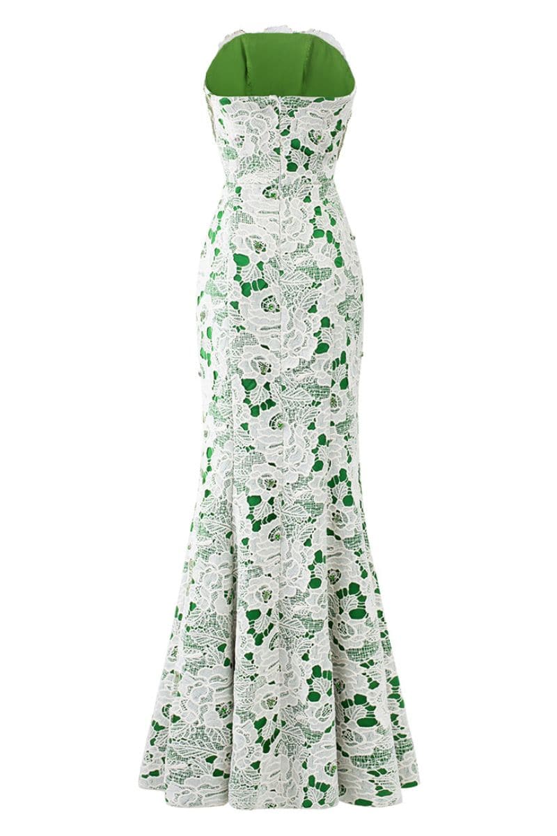 MERMAID STRAPLESS LACE DRESS - CULT MIA