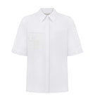 BlueDotTLE shirt by Delegan, stylish men's shirt with a classic collar and button-front design, shown in a close-up image.