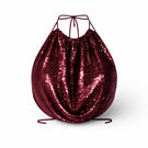 Aquarel Studio Kaya top in burgundy, featuring a stylish, fitted design with long sleeves and a round neckline.