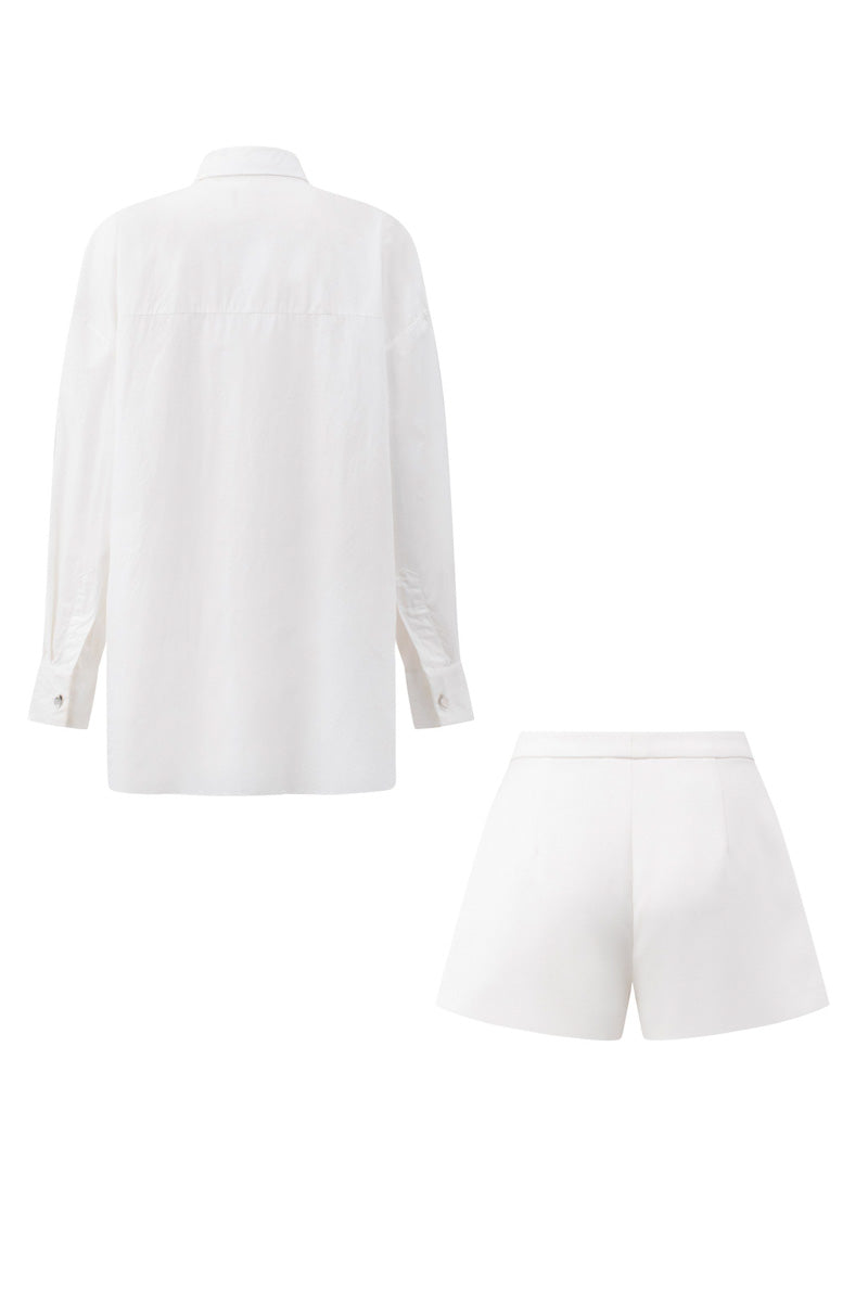 ELOISE LACE MIXED RAW SHIRT SET - CULT MIA