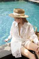 Eloise lace mixed raw shirt set by 21Six, stylish co-ords featuring lace details and a modern, layered design.