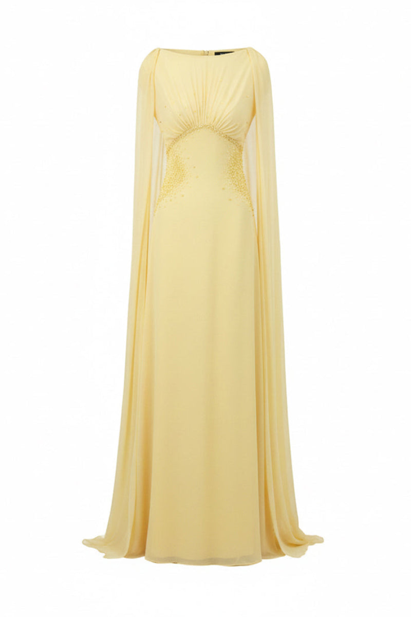 CULT MIA X 21SIX MIRA CHIFFON DRESS IN PALE YELLOW | CULT MIA | 21Six CULT MIA X 21SIX MIRA CHIFFON DRESS IN PALE YELLOW | CULT MIA | 21Six