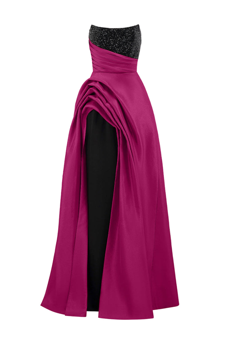 فستان إيلا من الكريب والتفتا