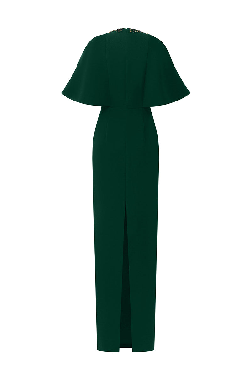 green tulip dress LEO LIN - Alice Short Sleeve Maxi Dress