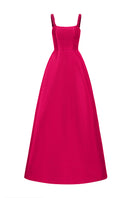 Pink Taffeta Silk Lined Maix Gown by I.H.F, elegant evening dress with detailed fabric and luxurious finish.