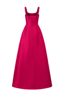 Pink Taffeta Silk Lined Maix Gown by I.H.F, featuring elegant design and luxurious fabric, suitable for formal occasions.