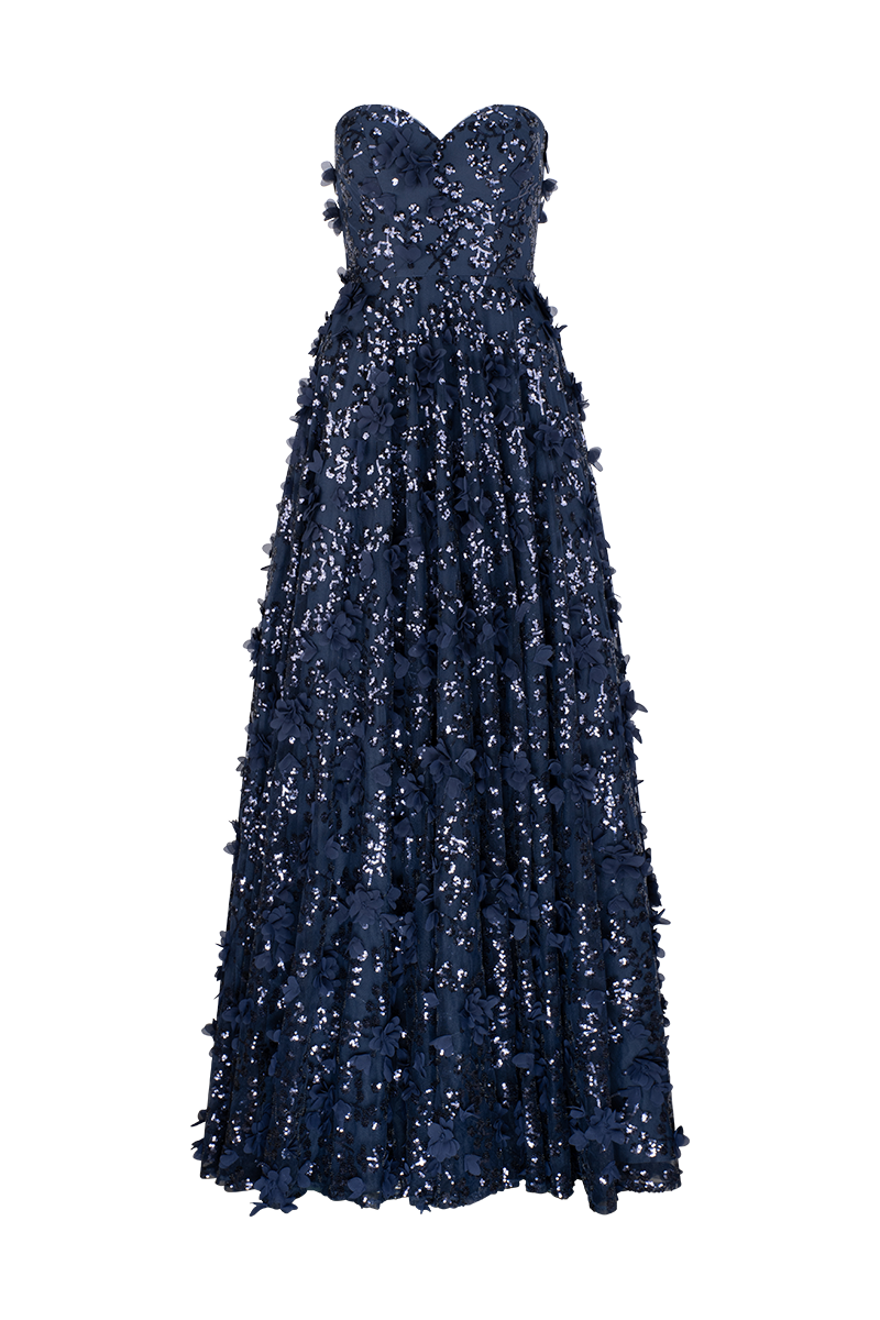 ADELA SWEETHEART PETAL BALL GOWN - CULT MIA