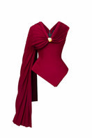 Jenny K Tran Adlington top, stylish women’s blouse with a modern design, shown in the image.