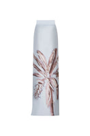 Tinta Latina Agua Maxi Skirt in celestial blue, flowing fabric with a high waist and elegant design, perfect for stylish summer outfits.