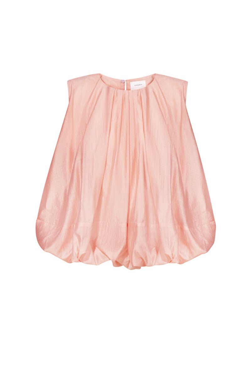 Dusky pink balloon top by ELENAREVA featuring a relaxed fit and balloon sleeves, ideal for casual and stylish outfits.