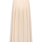 Cream sheer midi skirt by ELENAREVA, featuring lightweight, flowy fabric and a stylish midi length.