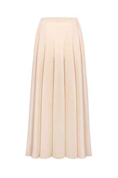 CREAM SHEER MIDI SKIRT | CULT MIA | ELENAREVA
