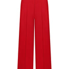 Red straight-leg trousers by ELENAREVA, featuring a tailored fit and classic style, displayed on a neutral background.