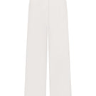 Light-colored ivory straight-leg jeans by ELENAREVA, displayed on a hanger showing the full length and classic denim stitching.