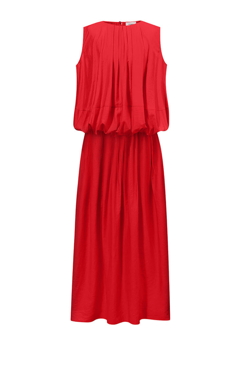 RED BALLOON MIDI DRESS