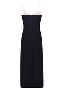 Elegant gown by ELENAREVA featuring a pink satin bustier and flowing fabric, perfect for formal occasions.