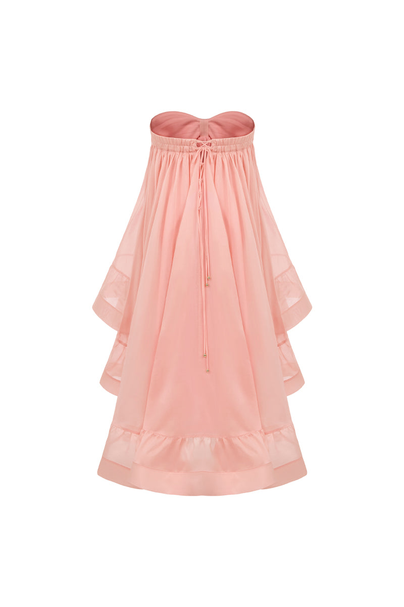 AISA BLUSHE mini dress in stylish design, featuring a fitted silhouette and elegant fabric, perfect for casual or semi-formal occasions.