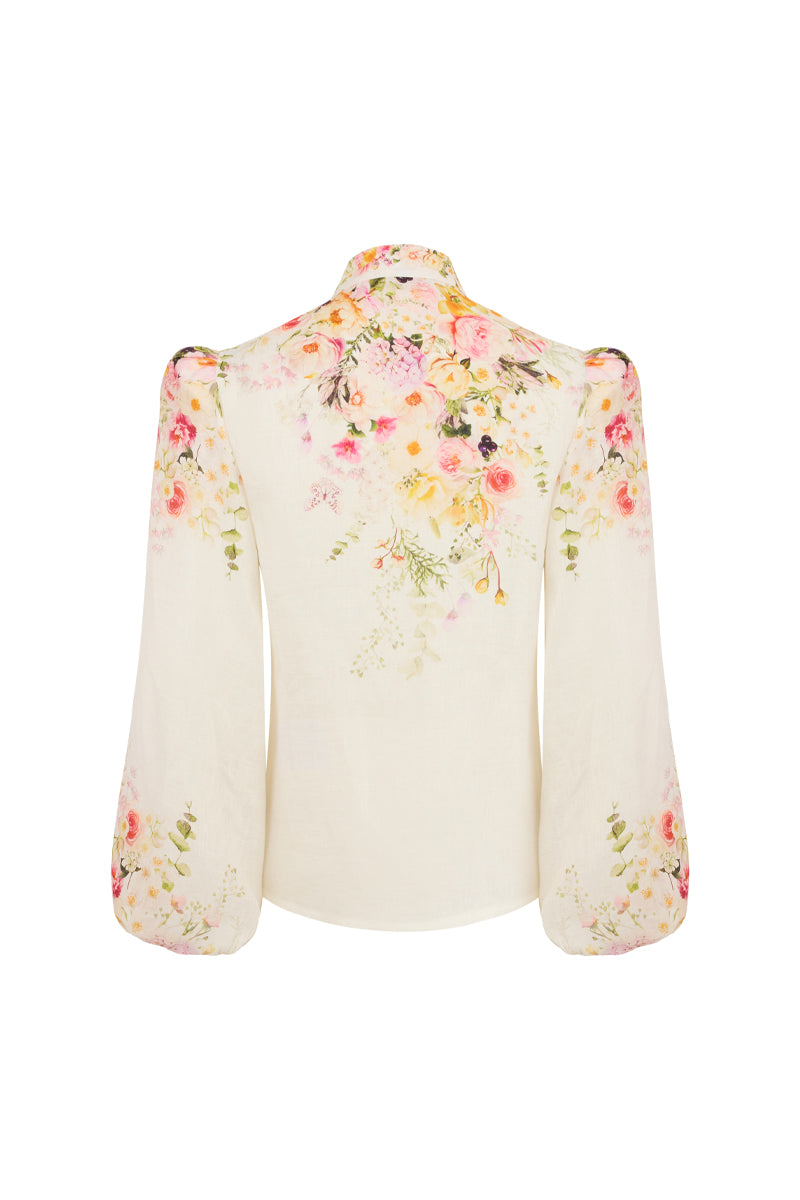 AISA Hazel shirt displayed flat, featuring a classic button-up design with a soft fabric and stylish collar.
