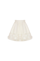 AISA mini skirt in black fabric, showcasing a fitted waist and short length, perfect for stylish casual wear.