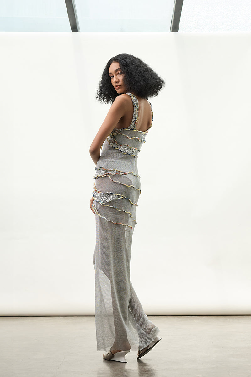 THE RIPPLING GAUZE DRESS - CULT MIA