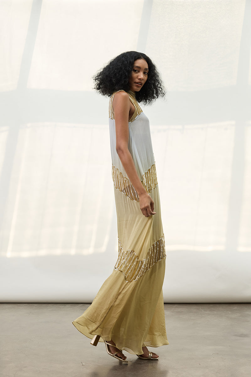 THE SUSPENDED SEQUINS ASYMMETRIC DRESS - CULT MIA