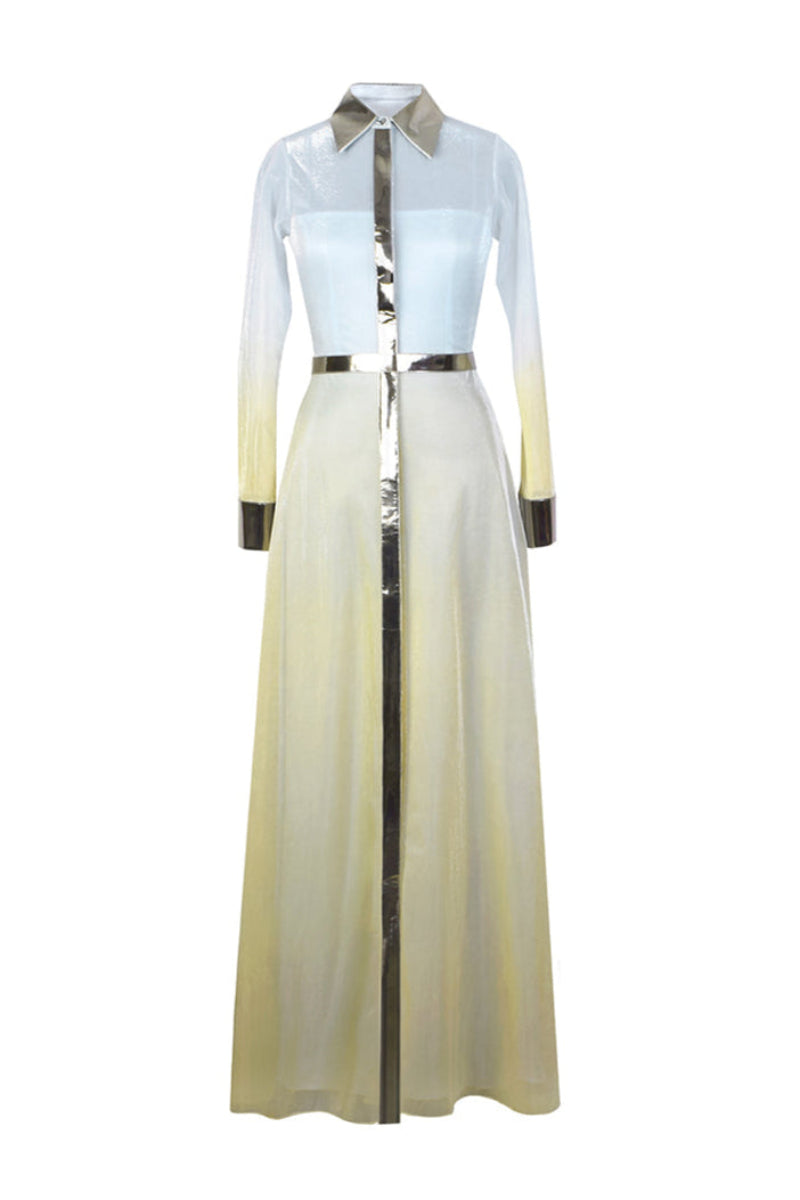 METALLIC SHIRT DRESS - CULT MIA