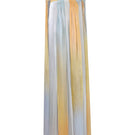 Front view of AKHL ombre draped halter maxi kaftan dress with flowing fabric and stylish design.