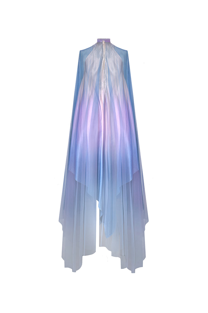 SATIN OVERLAY KAFTAN DRESS - CULT MIA