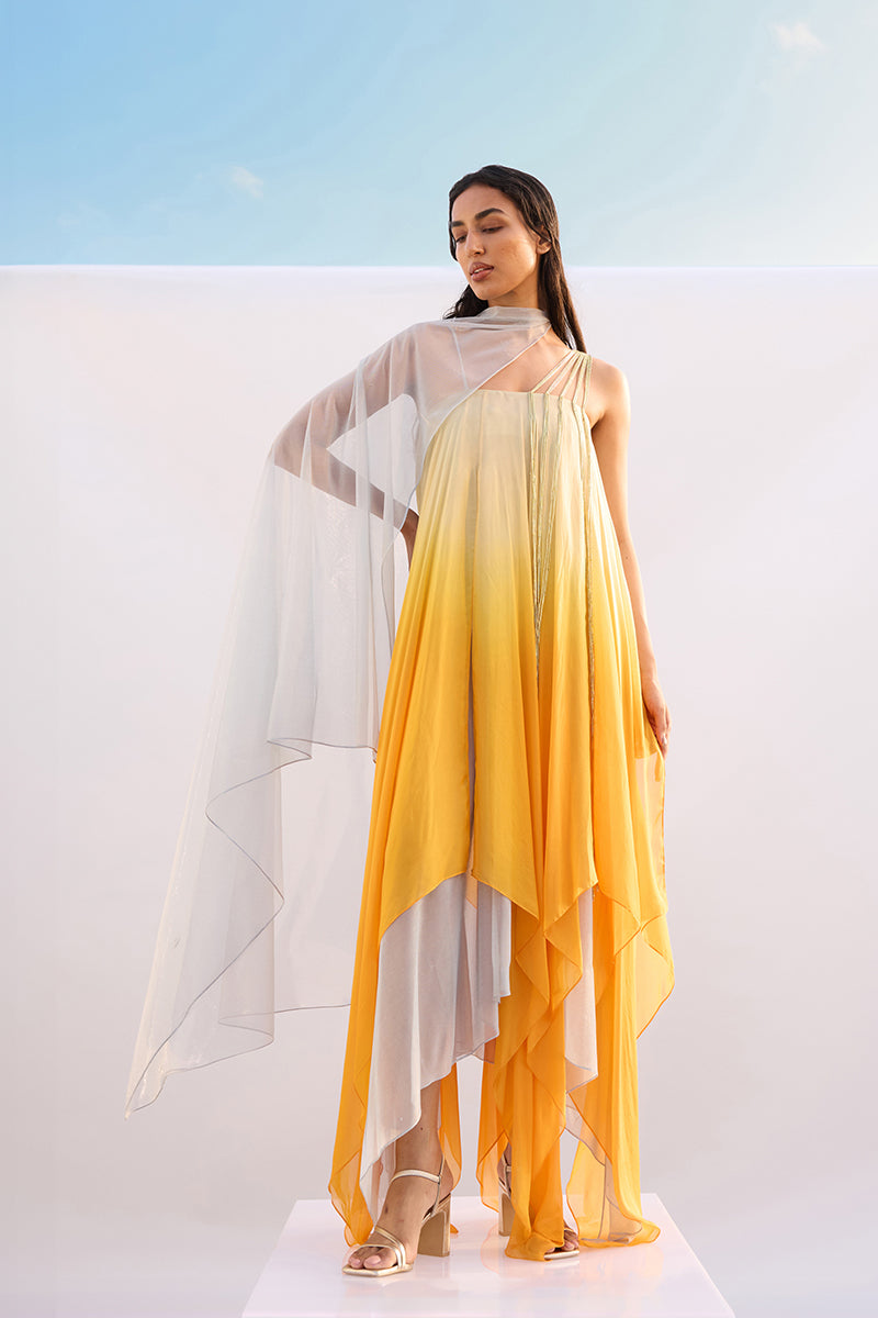 THE SUNBEAM FALL-PANELLED DRESS - CULT MIA