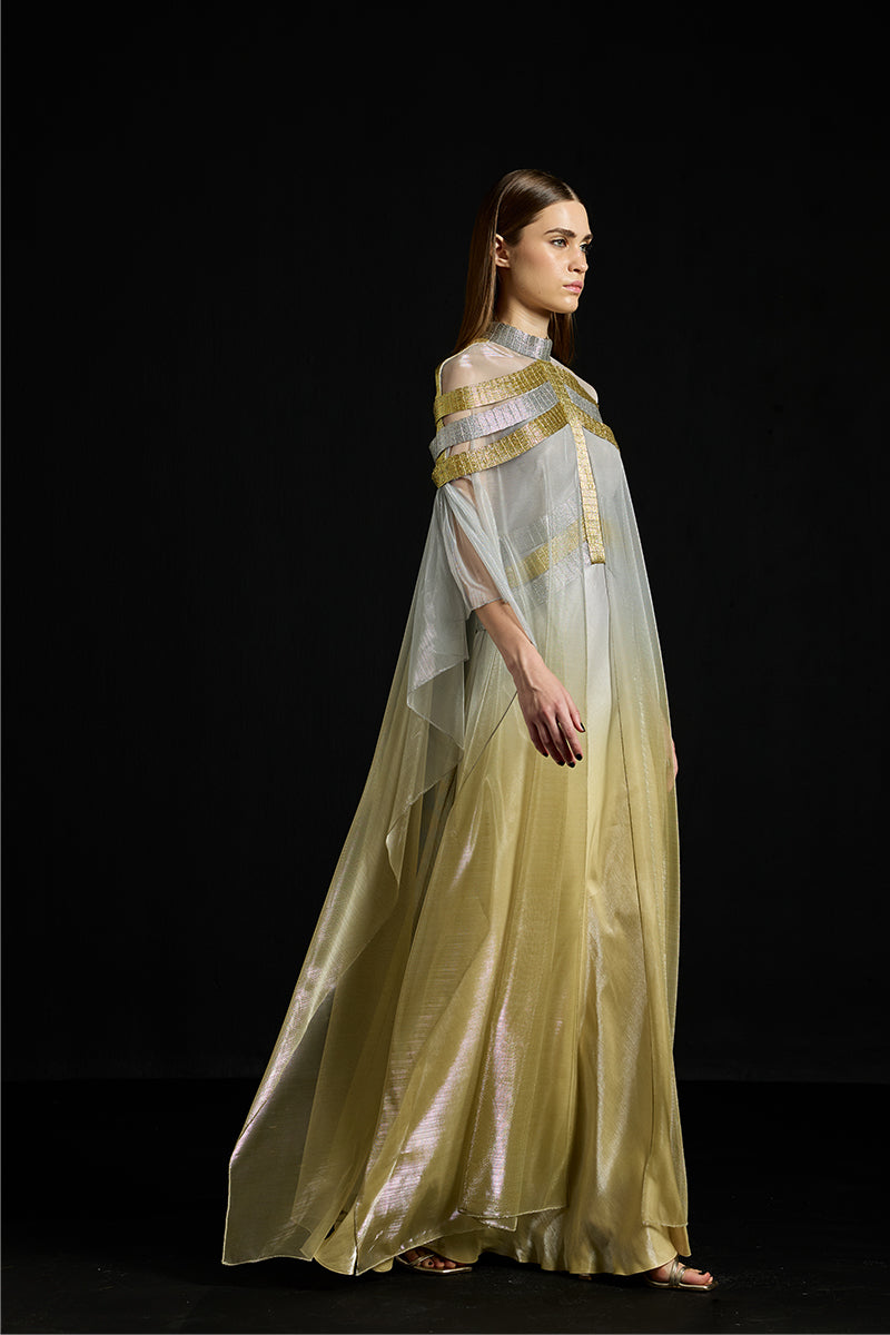 metallic overlay dress Phaedra Metallic Mesh Dress Overlay