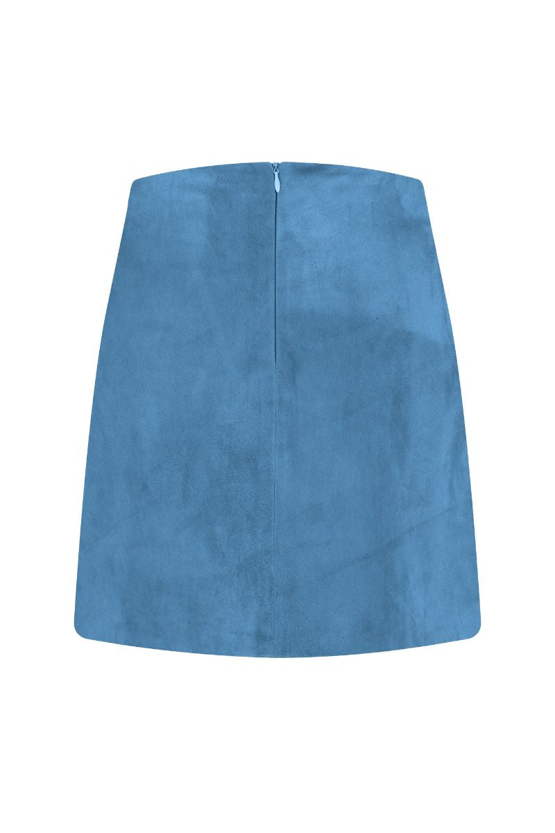 Blue mini skirt from ZUT's MINI PARIA collection, featuring a stylish and fitted design perfect for casual or dressy outfits.