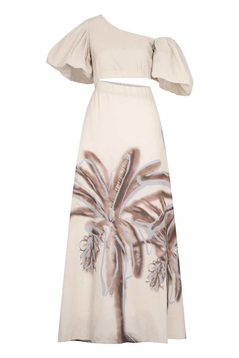AMARANTA DRESS IN IVORY PRINT