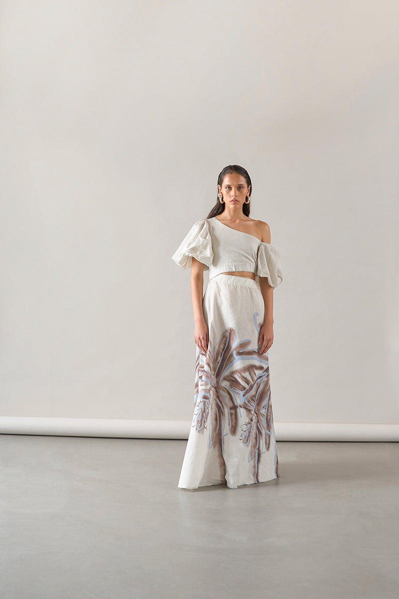 AMARANTA DRESS IN IVORY PRINT