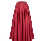 Mastani Amina swing skirt in berry color featuring a flowy maxi skirt design and lightweight fabric.