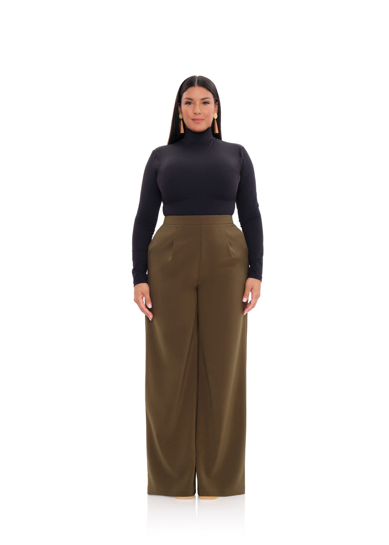 ATTA BOOTCUT PANTS IN OLIVE - CULT MIA