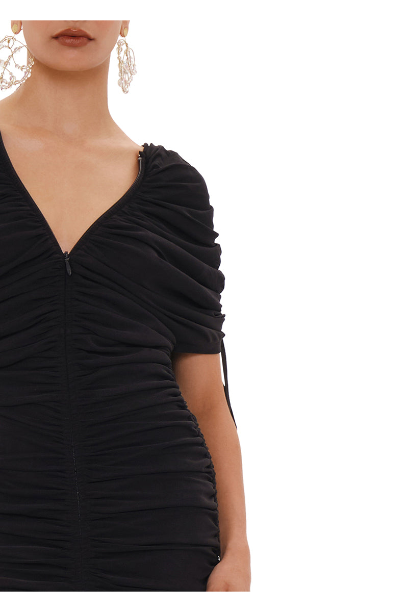 RATU MESH DRESS IN BLACK - CULT MIA