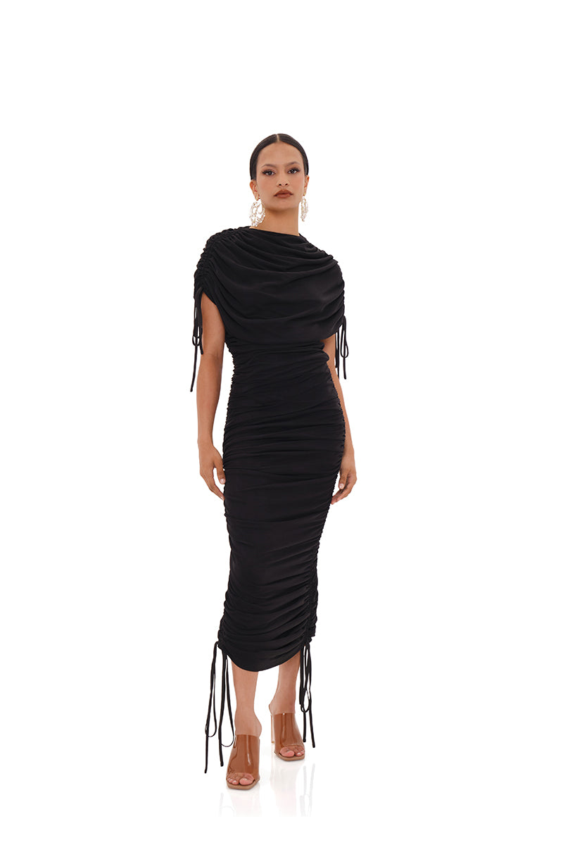 RATU MESH DRESS IN BLACK - CULT MIA