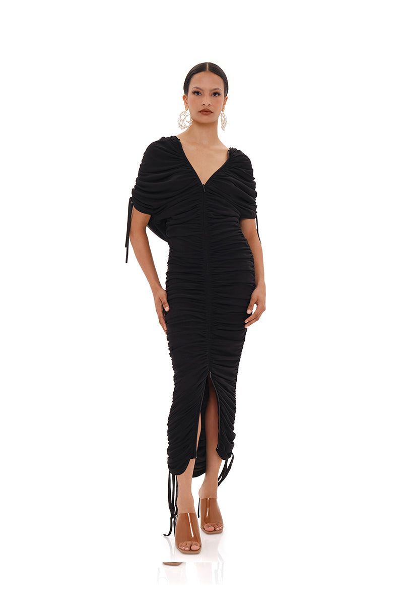 RATU MESH DRESS IN BLACK - CULT MIA