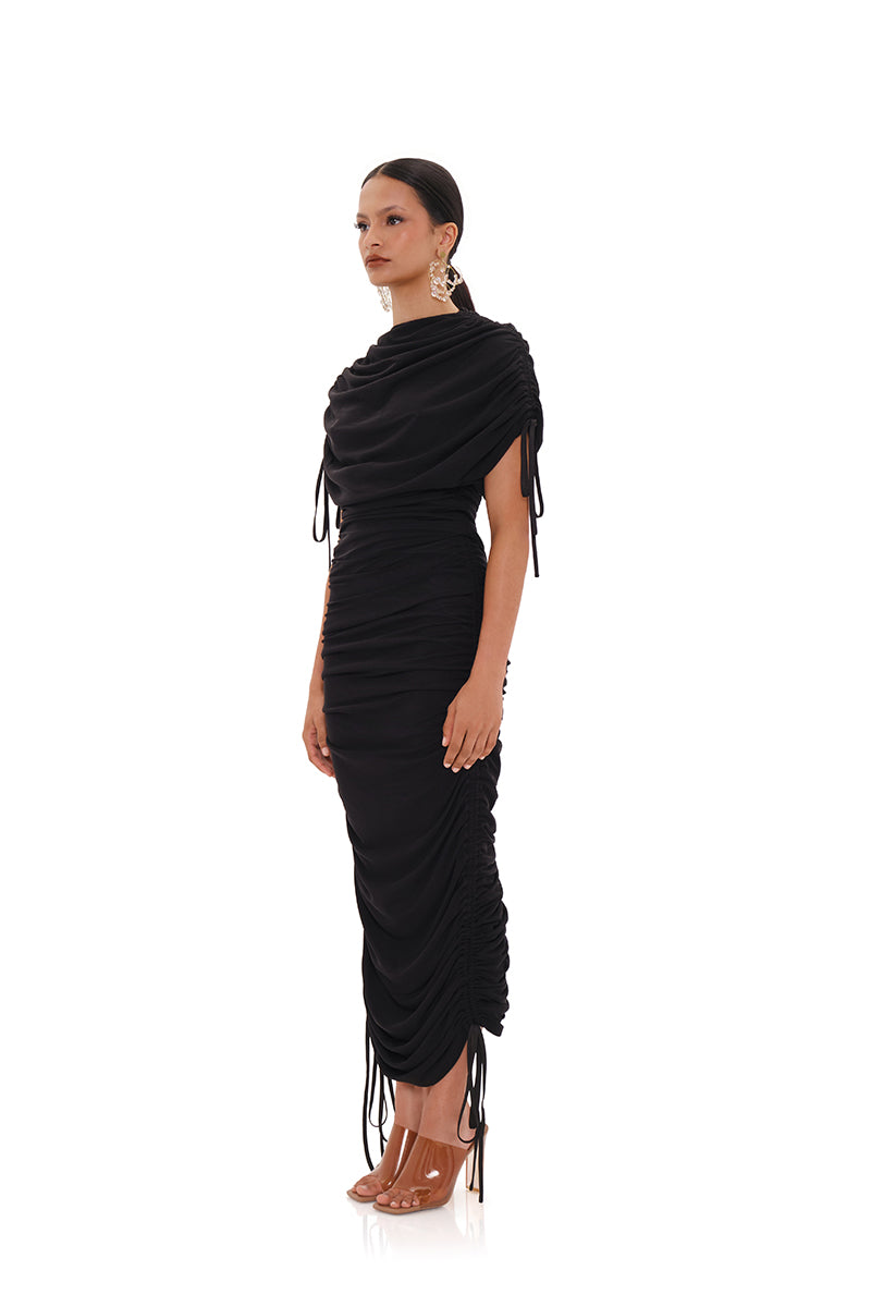 RATU MESH DRESS IN BLACK - CULT MIA