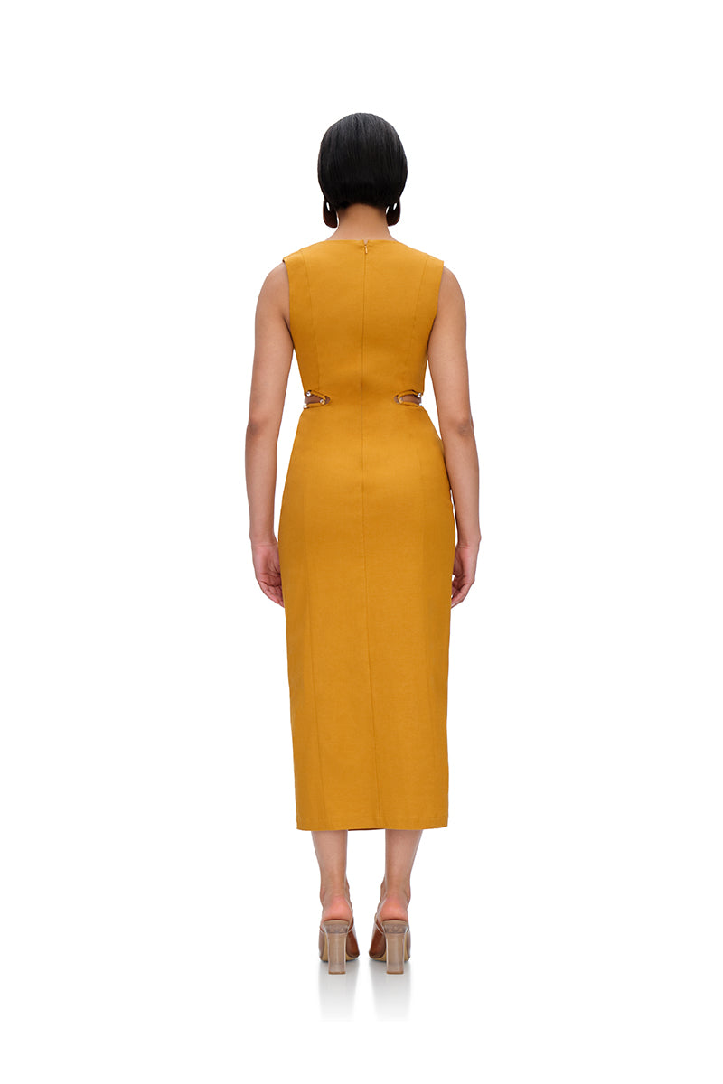 VELA CUT OUT MIDI DRESS - CULT MIA