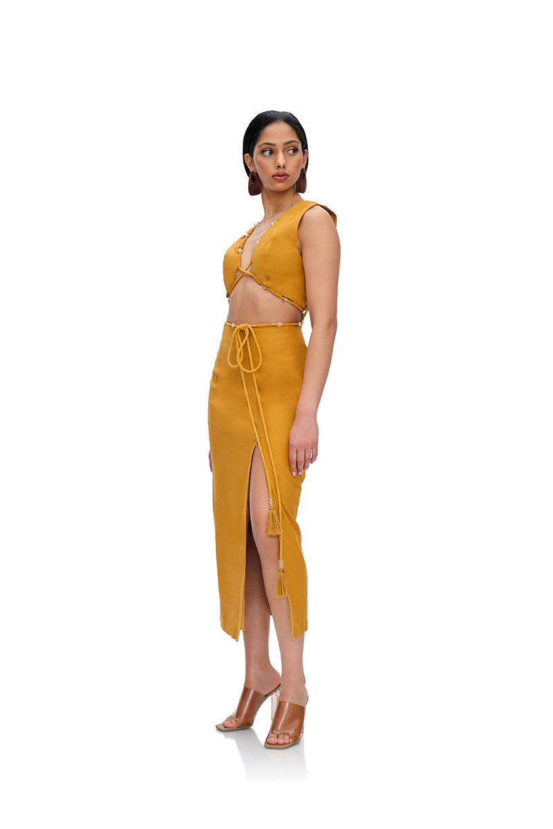 VELA CUT OUT MIDI DRESS - CULT MIA