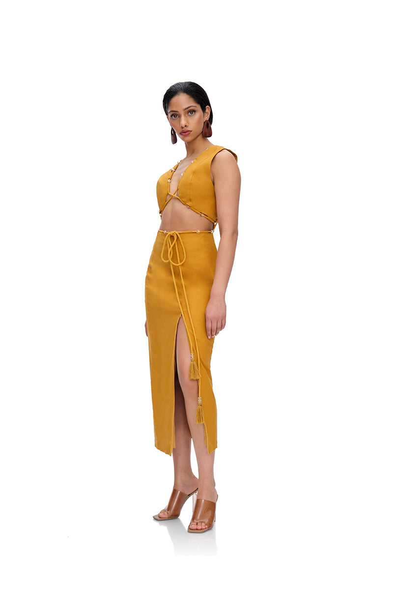 VELA CUT OUT MIDI DRESS - CULT MIA
